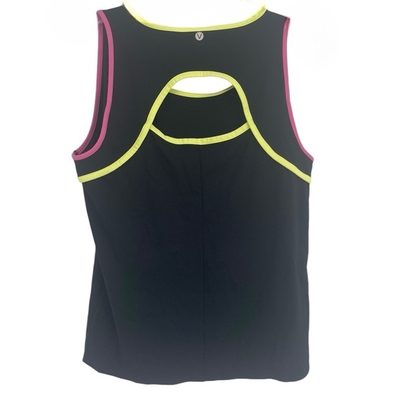 LIVI Soft Back-Detail Recycled Tank Black Multi Size 22-24 Women’s NWT workout - Picture 2 of 9